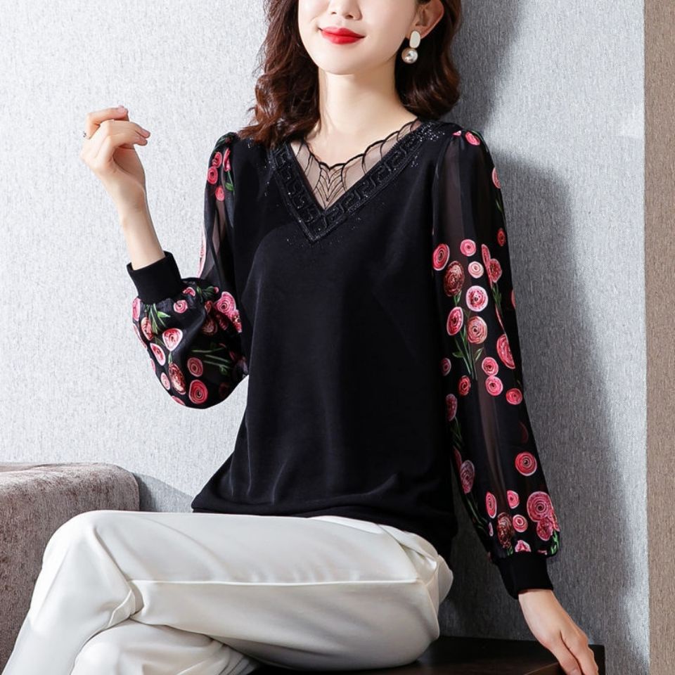 Áo Sơ Mi Tay Dài Thời Trang Dành Cho Phụ Nữ Trung Niên