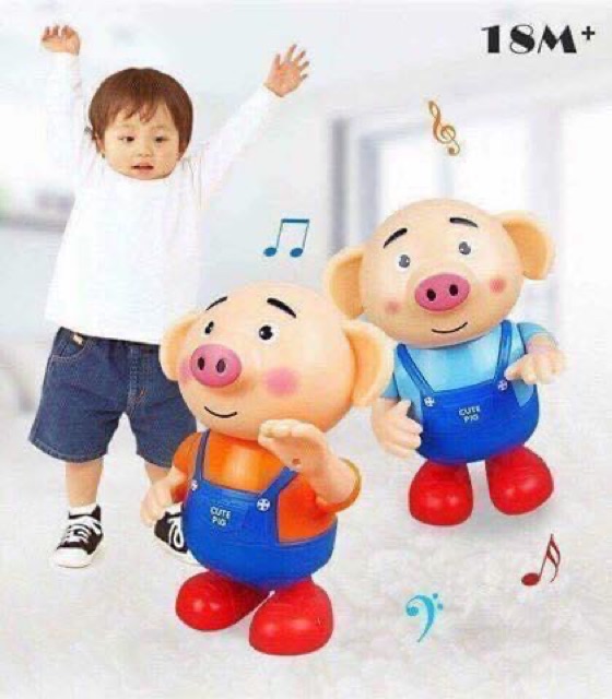 Lợn thông minh có đèn và nhạc