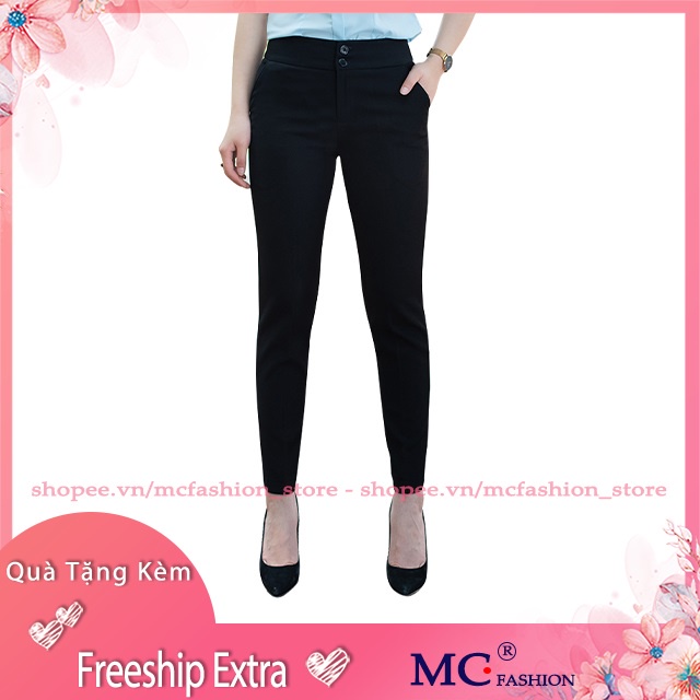 [Tặng Quà 25K] Quần Tây Nữ Công Sở Mc Fashion, Lưng Cao, Q0279, Màu Đen Đẹp, Xanh Tím Than, Ghi Xám, Ống Côn, Công Sở