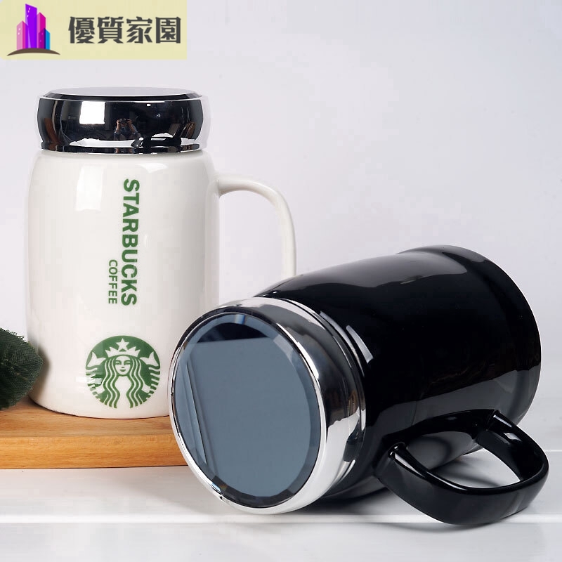 Ly Sứ Uống Nước Starbucks Họa Tiết Trái Cam Xinh Xắn