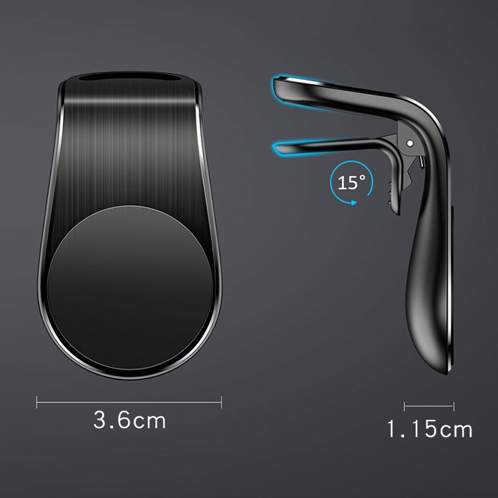 Giá Đỡ Điện Thoại Từ Tính mini Xoay 360 Độ Bằng Kim Loại Hình Dải Dán Tường / Xe Hơi