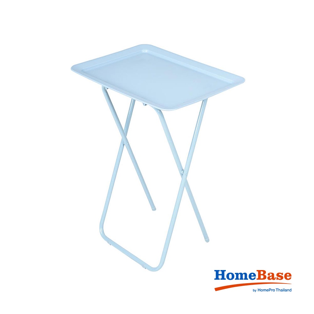 HomeBase FURDINI Bàn gấp bằng nhựa/thép Thái Lan W52xD37xH65.5 Cm màu xanh dương