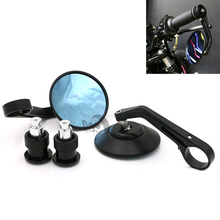 Gương gù tròn nhôm cnc nsgg002 - phụ tùng đồ chơi moto