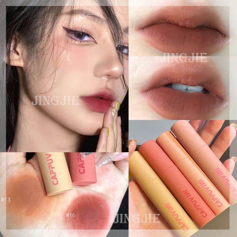 [Hàng mới về] Son bóng Cappuvini dạng bùn dưỡng ẩm an toàn hiệu quả cho làn môi