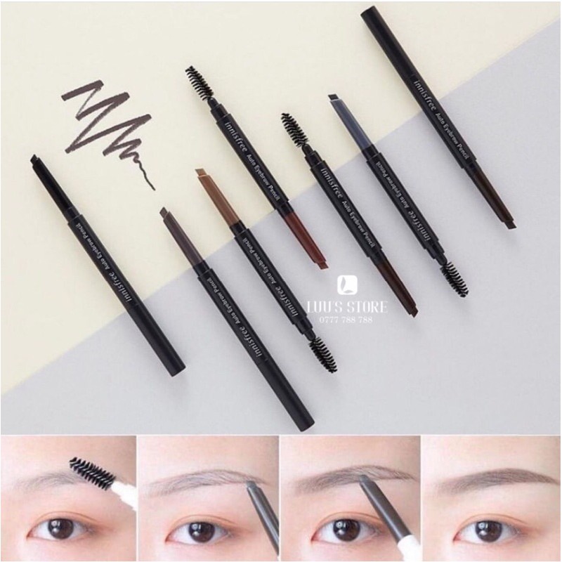 Chỉ Kẻ Mày Innisfree Auto Eyebrow Pencil