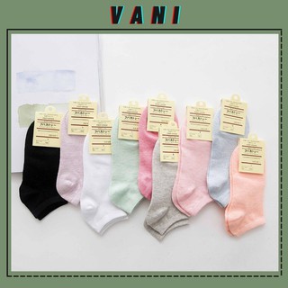 [9 MÀU] Tất Vớ Cổ Ngắn Nhiều Màu Chống Hôi Chân - Vani Store