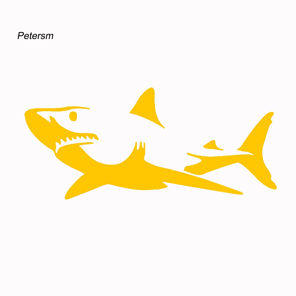 Miếng Dán Phản Quang Tự Dính Hình Cá Mập Trang Trí Xe Hơi Xe Máy