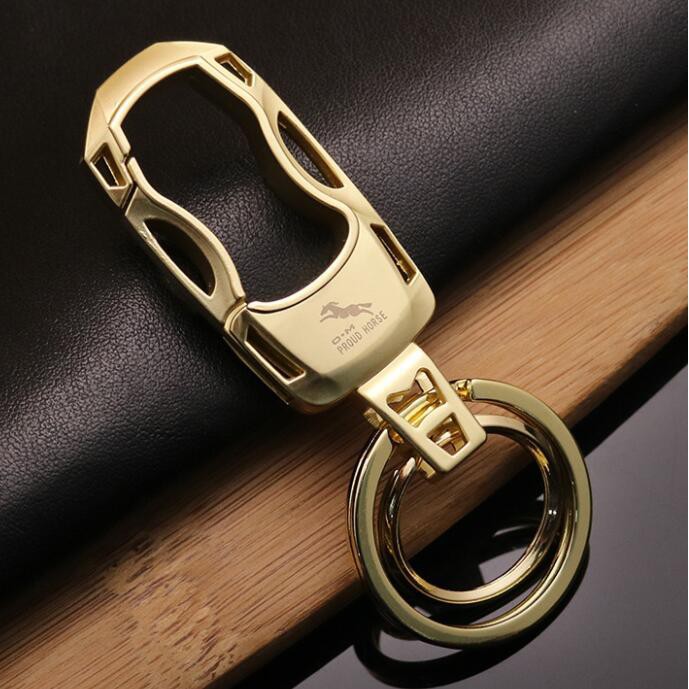 Móc Chìa Khóa Xe Máy, Móc Treo Chìa Khóa ô tô Cao Cấp Proud Horse Có Chốt Móc Đĩa Quần Bằng Inox Cao Cấp OM086