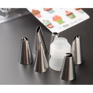 Bộ 6 Đui Bắt Kem ( Kèm Túi Và Chốt)