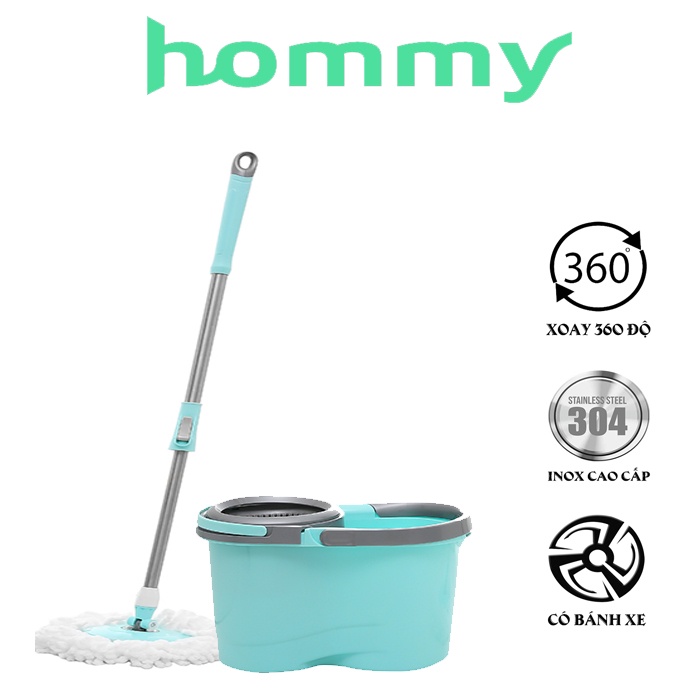 Bộ lau nhà Hommy xanh ngọc MH-X2