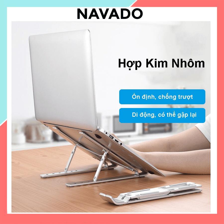 Giá đỡ LAPTOP , MACBOOK, IPAD bằng nhôm gấp gọn để bàn đa năng điều chỉnh độ cao tản nhiệt đế kê laptop N3 SUVADO