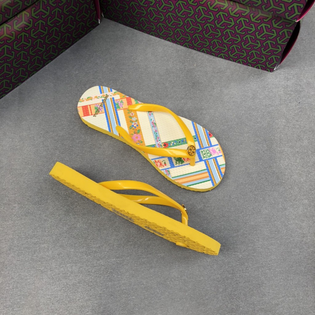 TORY BURCH (T B) Mùa hè mới 2021 dành cho phụ nữ dốc với dép tông đế bằng dép | BigBuy360 - bigbuy360.vn