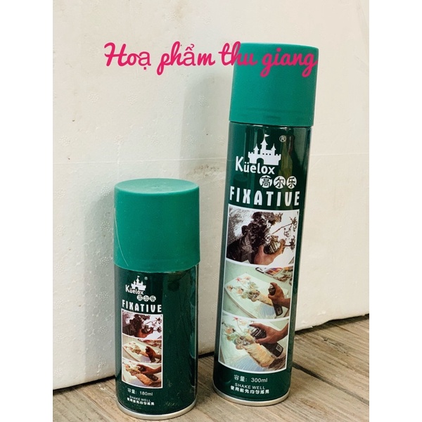 ⚡⚡ Bình Xịt Varnish Kuelox Phủ Bóng Và Bảo Quản Tranh 180ml/300ml