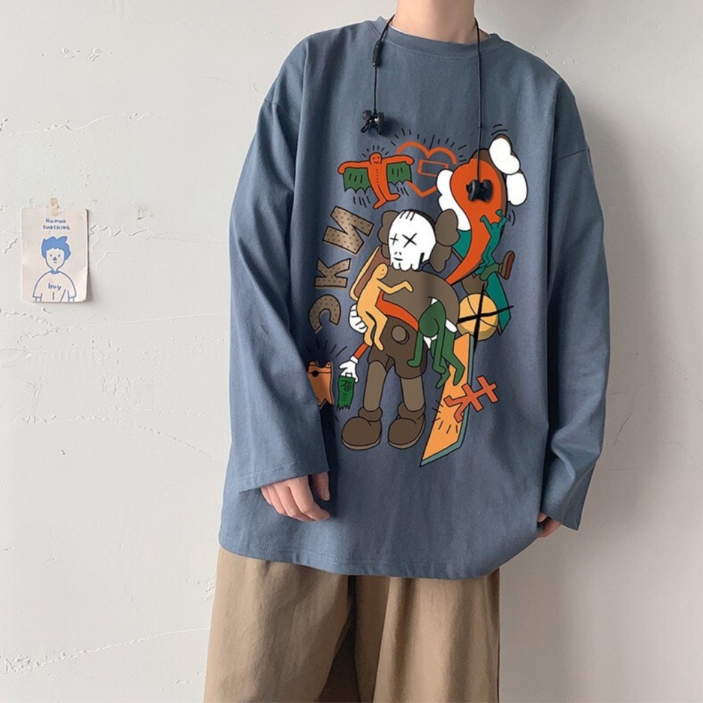 Áo sweater nam DVT hàng quảng châu cao cấp, vải cotton co giãn 4 chiều, thoáng mát A06 | BigBuy360 - bigbuy360.vn