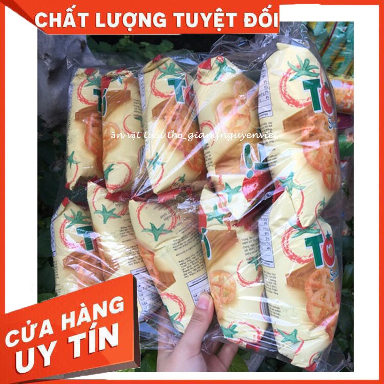 Bịch 10 gói Bim bim ToMat Snack cà chua 15g/gói