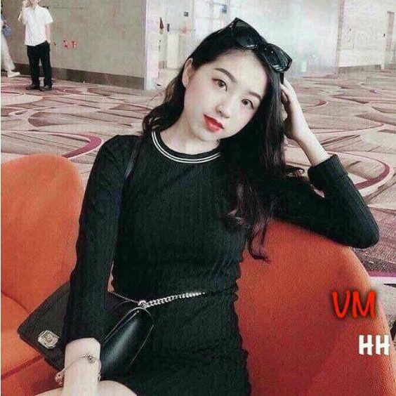 [CHẤT ĐẸP] Váy Len Lăm Body Cộc Tay 3 Màu Cực Xinh ❤Freeship❤Váy Len Body Xinh Xắn