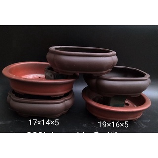 Bộ 5 chậu gốm đất nung