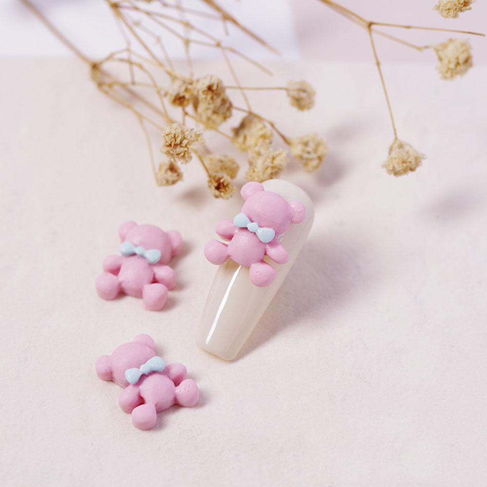 Phụ Kiện Trang Trí Móng Tay 3D DIY Hình Gấu Dễ Thương