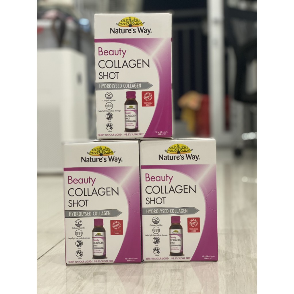 Collagen Dạng Nước  Nature’s Way Beauty Collagen Shot 50ml x 10 chai