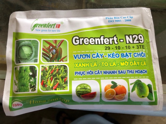 Phân bón lá cao cấp(giá tốt) 29-10-10 loại 100gr