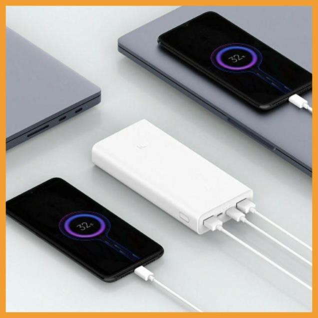 Pin sạc dự phòng Xiaomi 20000mAh gen3 ☢️MẠI DÔ☢️ bản sạc nhanh 2 cổng vào | 1 đổi 1, BH 12 Tháng