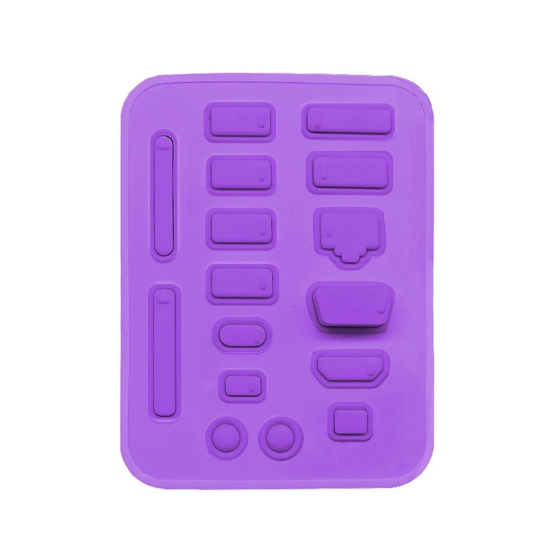 Set 16 nắp đậy cổng máy tính bằng silicone chống bụi tiện dụng