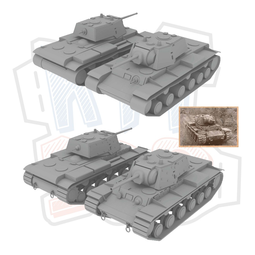 Mô hình giấy Xe tăng quân sự KB-1C – World of Tanks