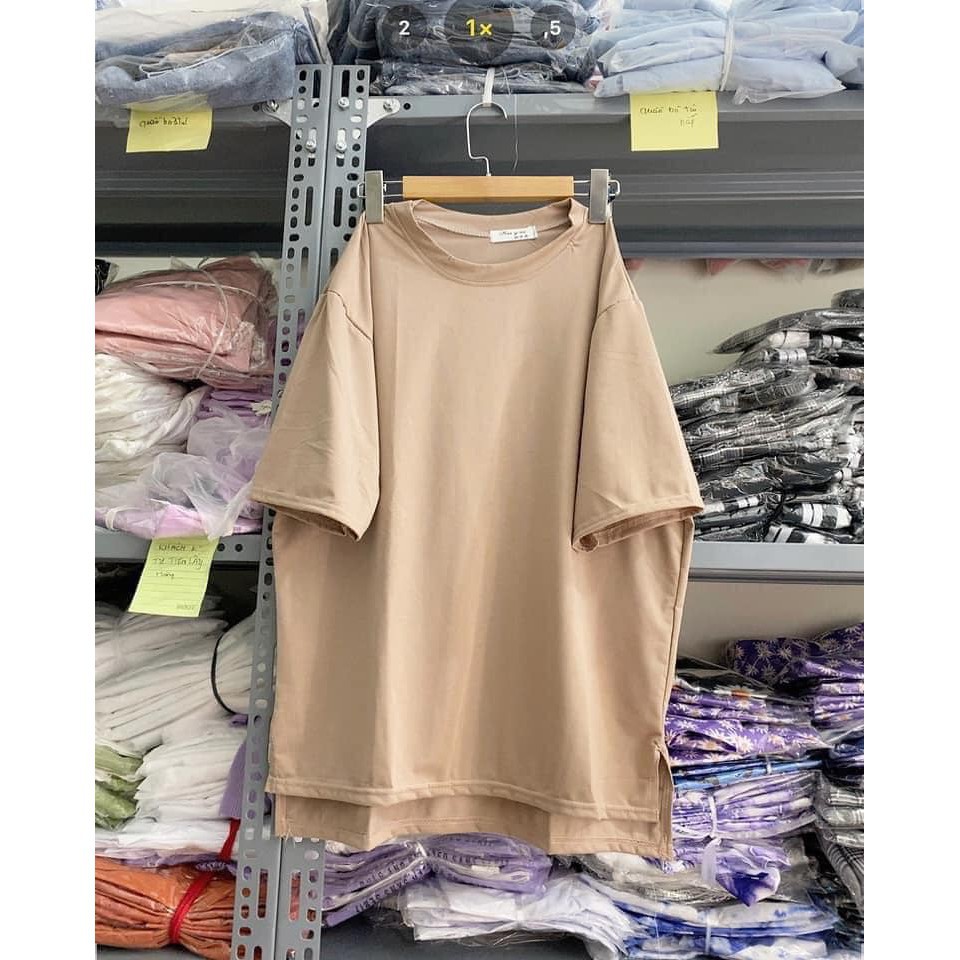 Áo Thun Bigsize Xẻ Vạt Unisex ⚡ Casper.Store | FREESHIP | ⚡ Áo phông cộc tay xẻ tà 2 bên dáng rộng oversize nhiều màu