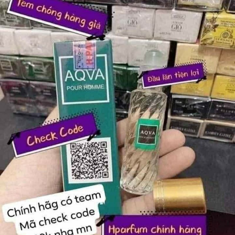 Aqva pour home nước hoa nam dạng lăn 12ml, Tinh dầu nước hoa mini Pháp Hparfum | BigBuy360 - bigbuy360.vn
