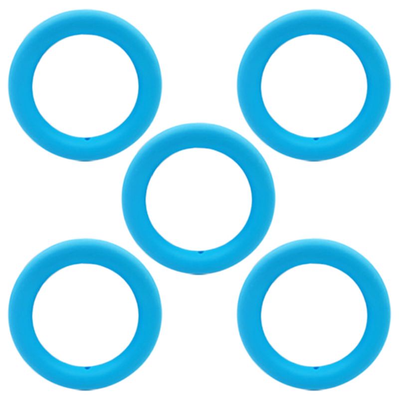 Set 5 Vòng Silicone 65mm Tự Làm Đồ Ngậm Mọc Răng Cho Bé