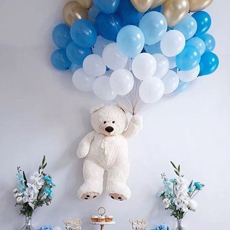 Set 100 bong bóng trang trí tiệc cưới 10inch