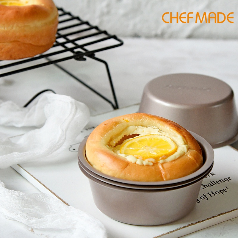 Khuôn làm bánh mì CHEF MADE WK9221 hình tròn 4 inch chống dính