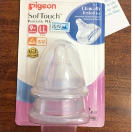 1 Núm Ti Pigeon Softtouch Cho Bình Cổ Rộng