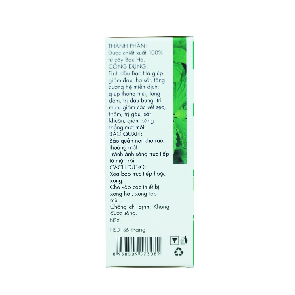 Tinh dầu Bạc hà Kim Vui 50ml