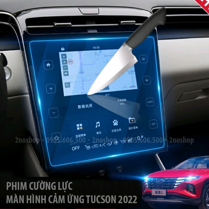 Phim cường lực chống xước, chống ánh sáng xanh cho màn hình oto Tucson 2022