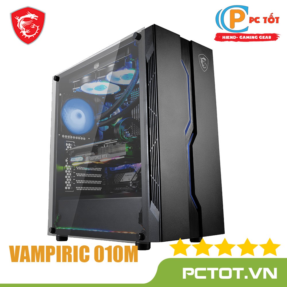 [Mã ELMS4 giảm 7% đơn 500K] Vỏ Case MSI MAG VAMPIRIC 010 MID-TOWER