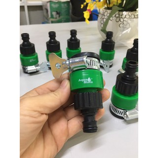 combo 05 cút  W-3370 chuyển đổi nước từ đầu ra cửa vồi nước không ren với ống mềm 14mm bằng cách xiết cổ dê và nối nhanh