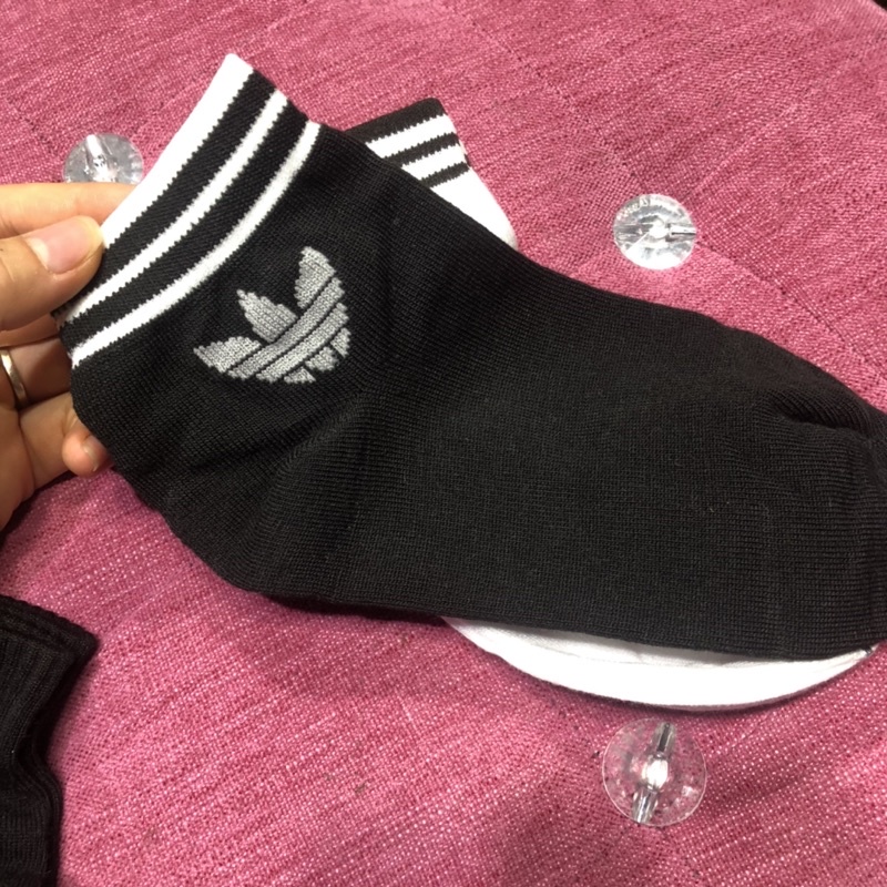 Tất Vớ Nam Nữ Adidas, Nike Cổ Ngắn, Thể Thao Nam Hai Màu Trắng Đen