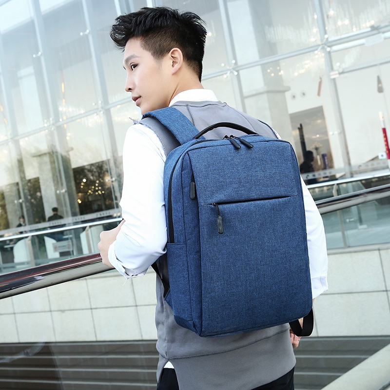 Balo nam đựng laptop chống sốc siêu bền dày dặn thời trang Hàn Quốc đi học đi làm gọn nhẹ