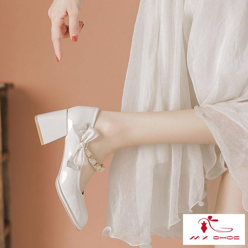 Giày Cao Gót Mary Jane Thiết Kế Mới Đế Dày 2022 Thời Trang Cho Nữ