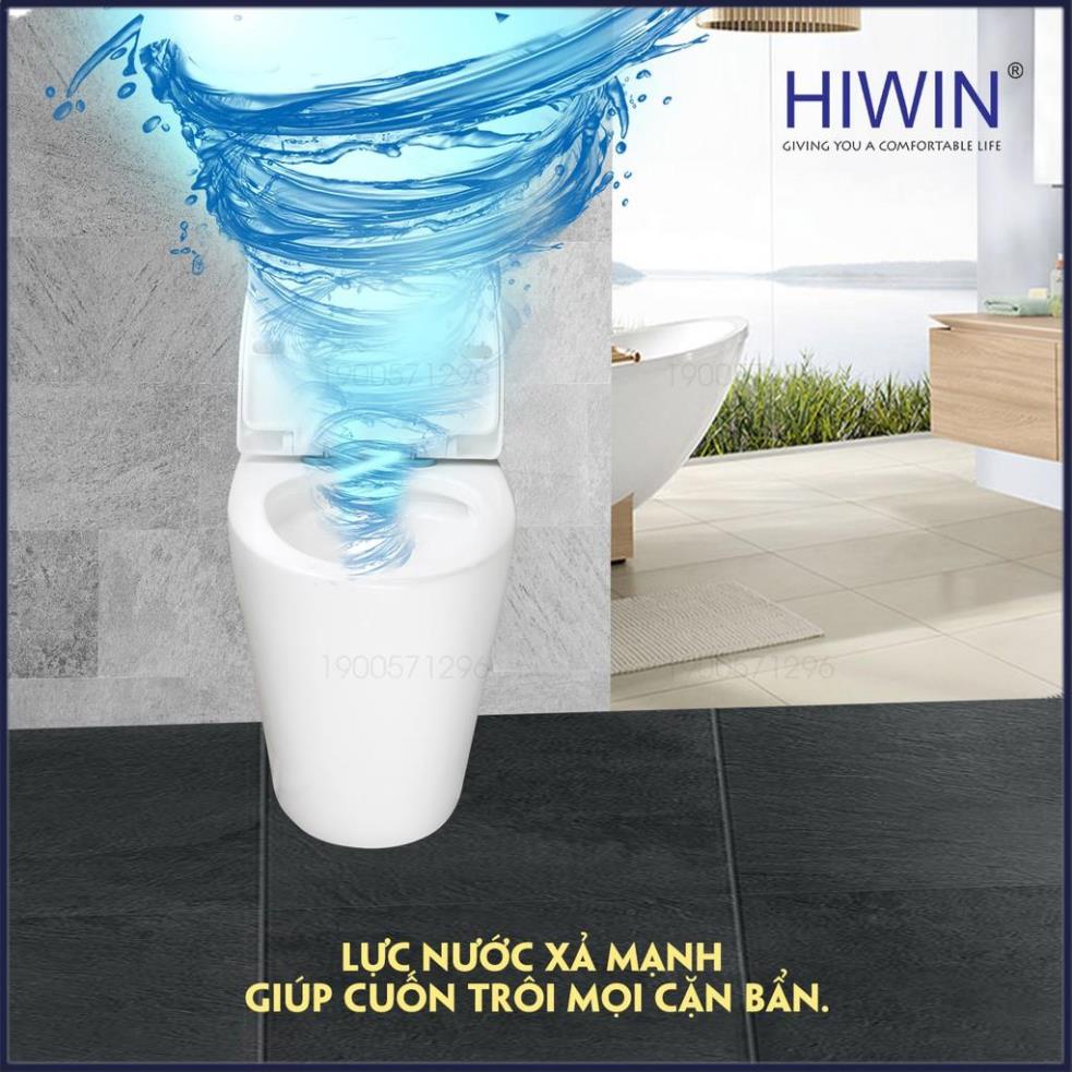 Bồn cầu sứ nguyên khối tráng men chống bám bẩn cao cấp HIWIN MT-2060