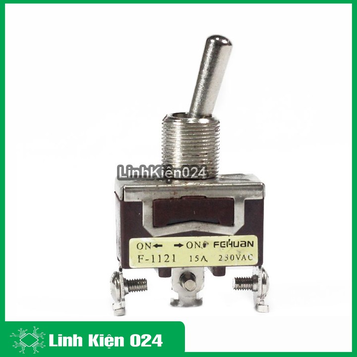 Công Tắc Gạt F-1121 3 Chân 15A (2 Trạng Thái)
