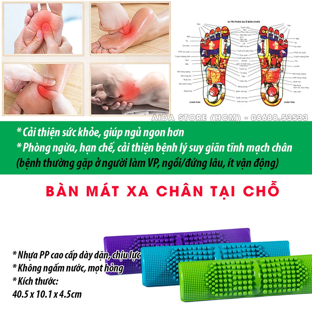 Dụng cụ mát xa bàn chân nhựa PP cứng cáp