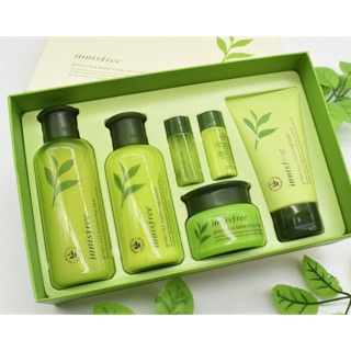 Bộ dưỡng da cao cấp cấp ẩm trà xanh innisfree green tea cleansing foam