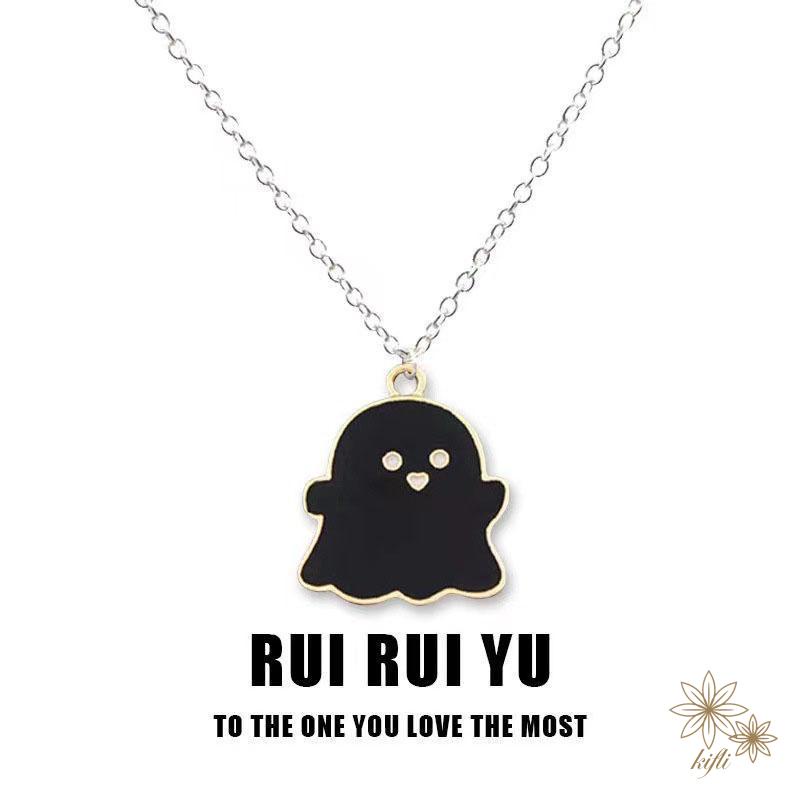 Vòng cổ Hình Ma Màu Trắng Cá Tính Thời Trang Dành Cho Nữ Dễ Thương