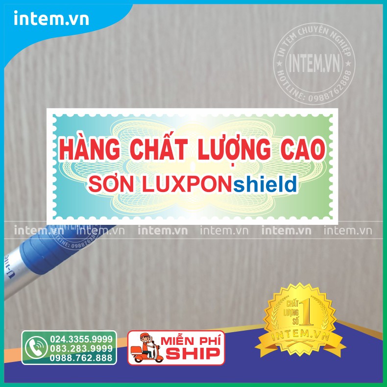 IN TEM VỠ NIÊM PHONG THÙNG SƠN, HỘP SƠN GIÁ RẺ