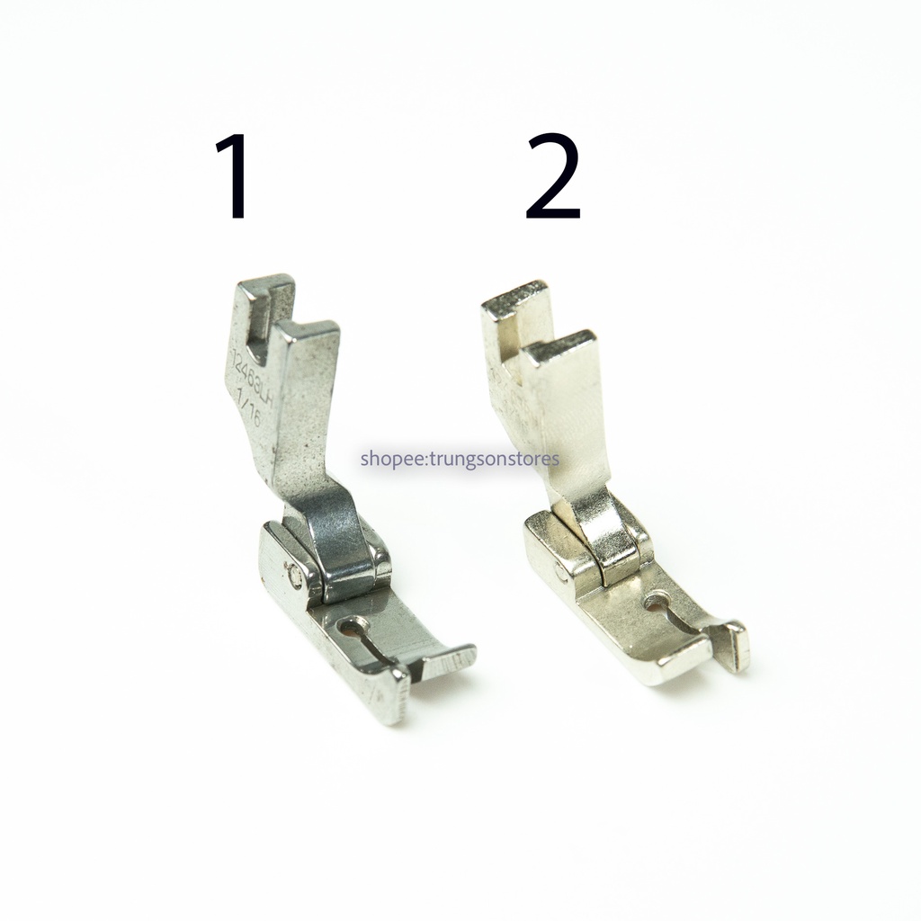 chân vịt diễu lá chắn cố định 1,6mm chạy vải cứng  máy may 1 kim công nghiệp jack, siruba, juki,...