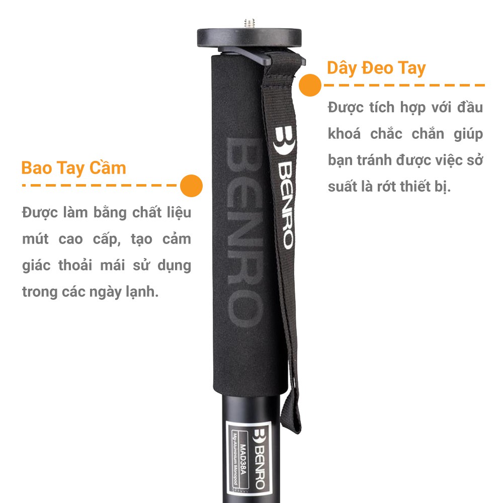 Chân Máy Ảnh Benro Monopod MDA38