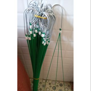 10 chiếc móc 70cm bọc nhựa để treo chậu lan