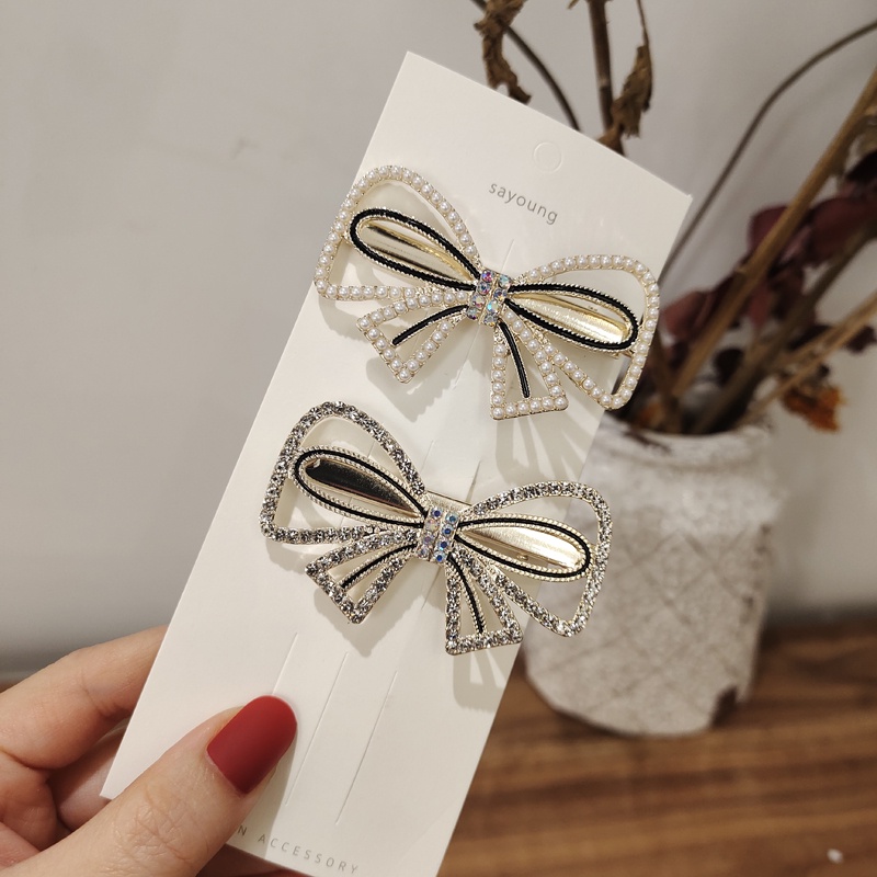 Kẹp Tóc Hình Hoa Đính Đá Phong Cách Hàn Quốc Mới